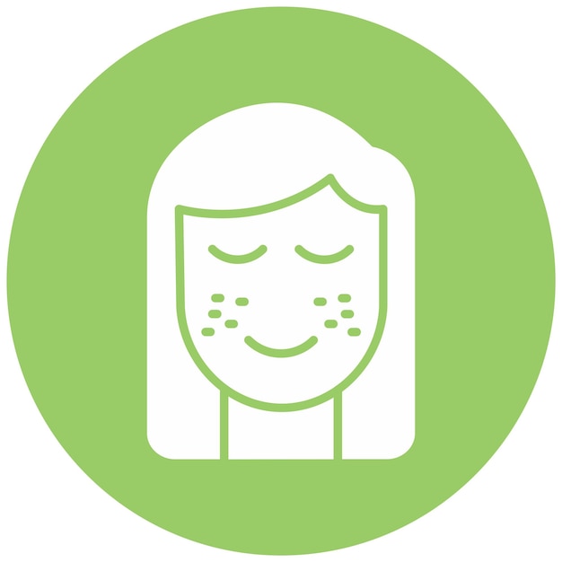 Diseño vectorial Estilo del icono de las pecas