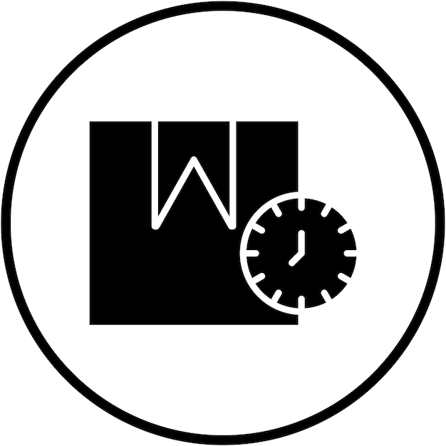 Diseño vectorial Estilo de icono de pedido previo