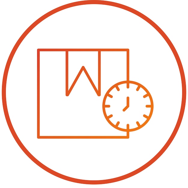 Diseño vectorial Estilo de icono de pedido previo