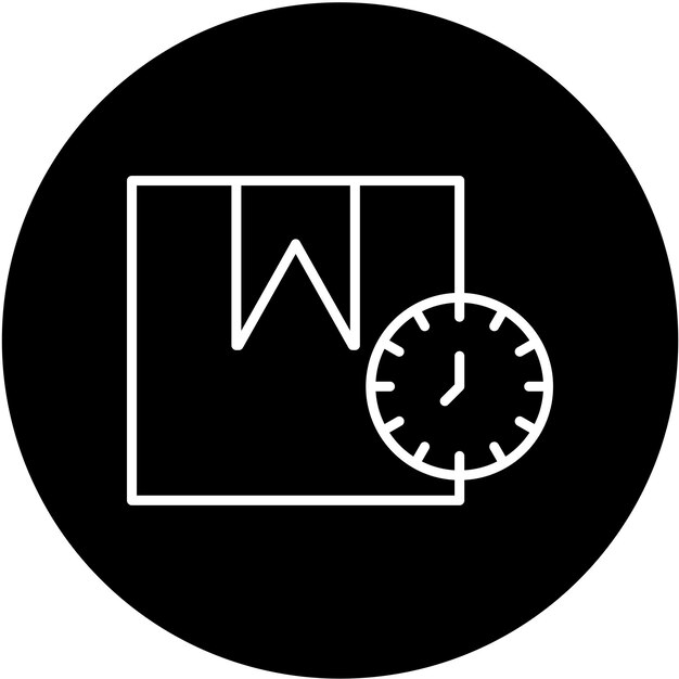 Diseño vectorial Estilo de icono de pedido previo