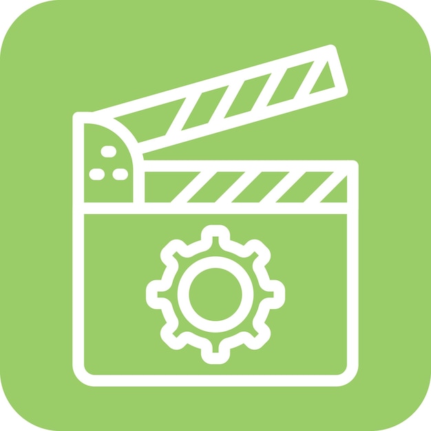 Diseño vectorial Estilo de icono de película
