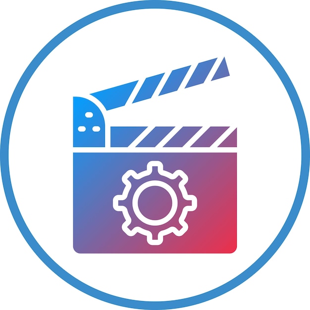 Diseño vectorial Estilo de icono de película