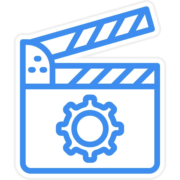 Diseño vectorial Estilo de icono de película