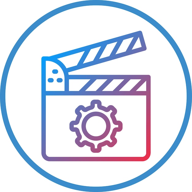 Diseño vectorial Estilo de icono de película