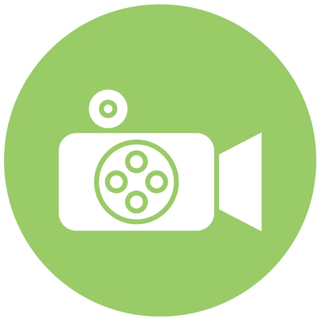 Diseño vectorial de estilo de icono de película