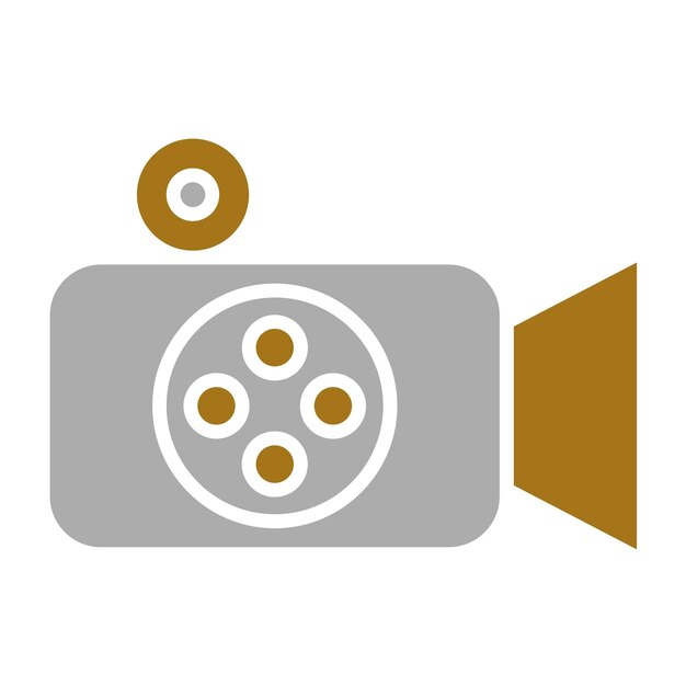Diseño vectorial de estilo de icono de película