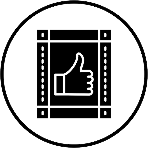 Diseño vectorial Estilo de icono de película