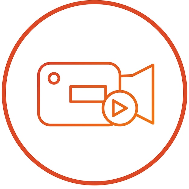 Diseño vectorial de estilo de icono de película