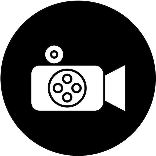 Diseño vectorial de estilo de icono de película