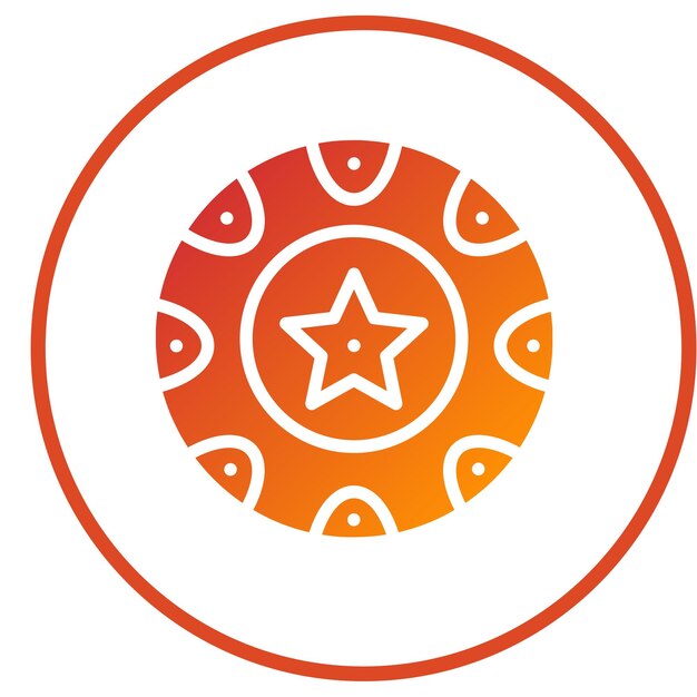 Diseño vectorial del estilo del icono de la pelota de Navidad