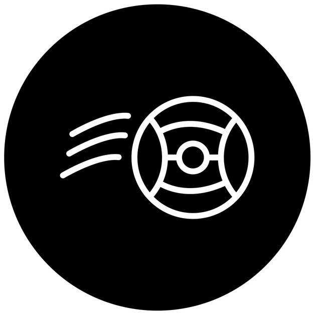 Diseño vectorial Estilo del icono de la pelota de playa