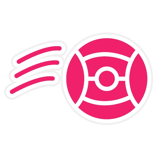Diseño vectorial Estilo del icono de la pelota de playa