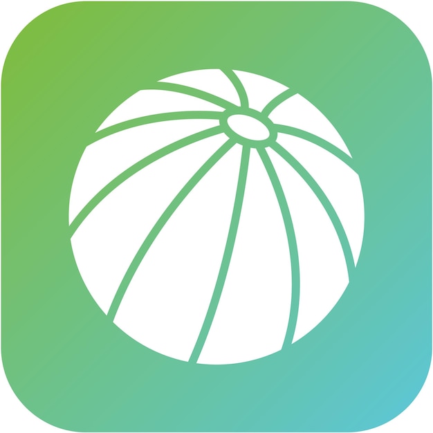 Diseño vectorial Estilo del icono de la pelota de playa
