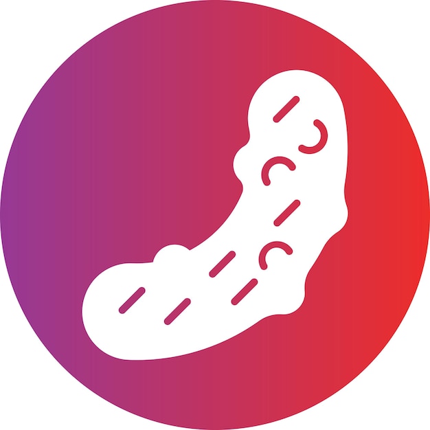 Diseño vectorial Estilo del icono de la pepinilla