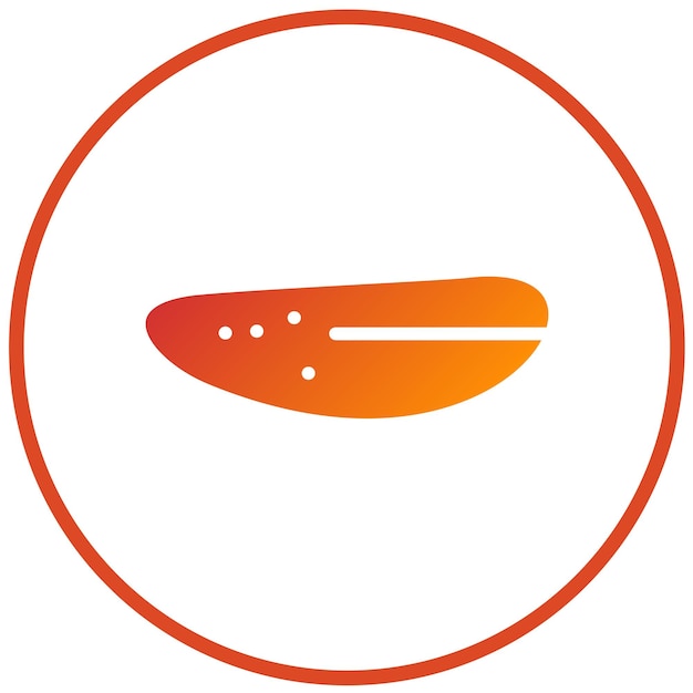 Diseño vectorial Estilo del icono del pepino