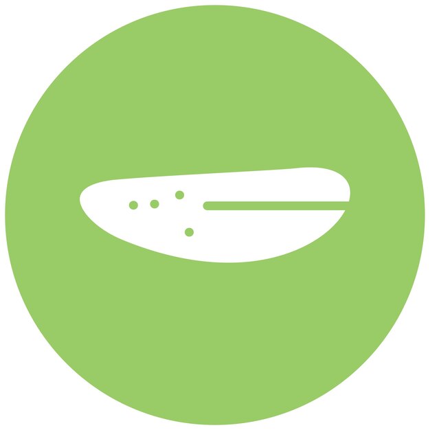 Diseño vectorial Estilo del icono del pepino