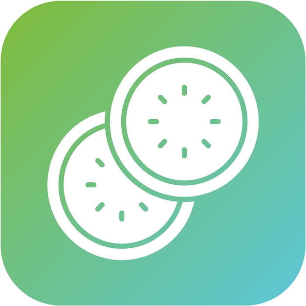 Diseño vectorial Estilo del icono del pepino