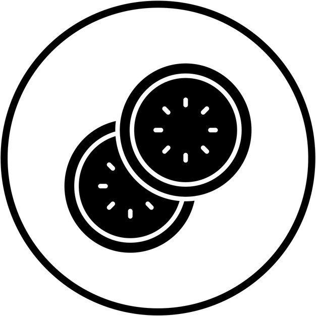 Diseño vectorial Estilo del icono del pepino