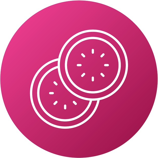 Diseño vectorial Estilo del icono del pepino