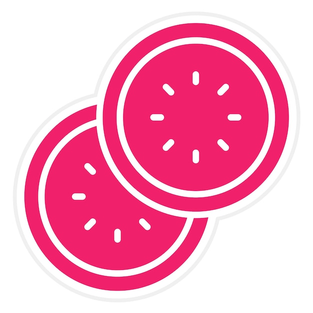 Diseño vectorial Estilo del icono del pepino