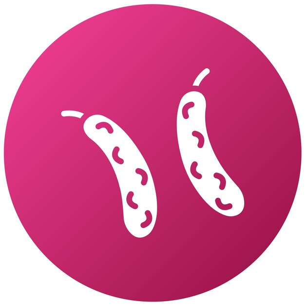 Diseño vectorial Estilo del icono del pepino