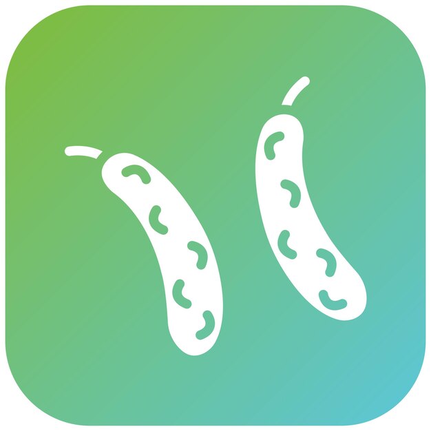 Diseño vectorial Estilo del icono del pepino