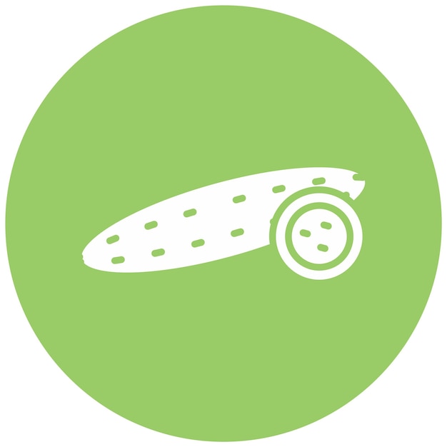 Diseño vectorial Estilo del icono del pepino
