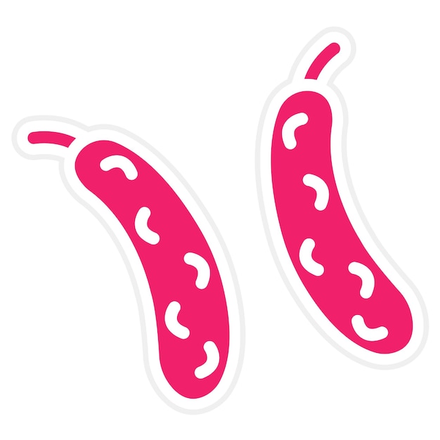 Diseño vectorial Estilo del icono del pepino