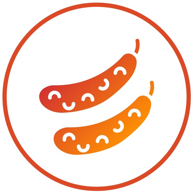 Diseño vectorial Estilo del icono del pepino