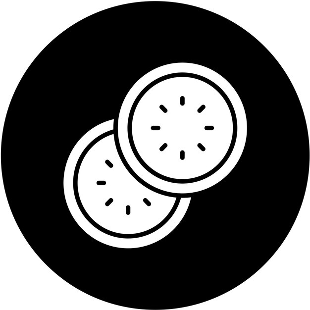 Diseño vectorial Estilo del icono del pepino