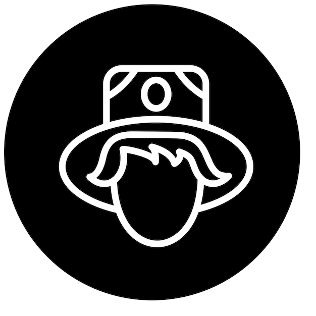 Diseño vectorial Estilo del icono del peregrino
