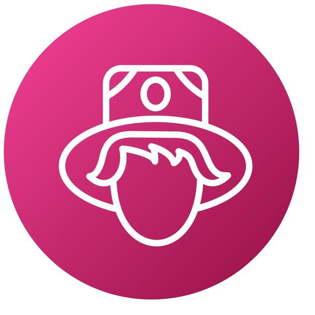 Diseño vectorial Estilo del icono del peregrino