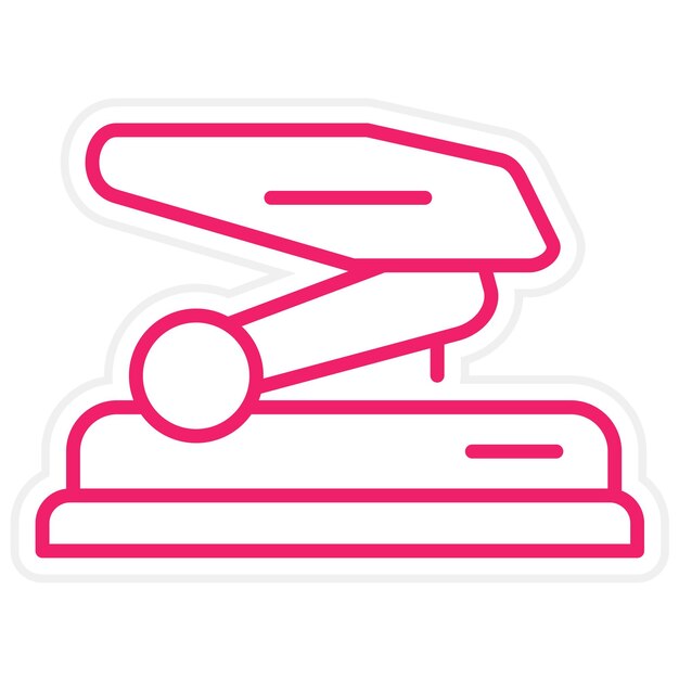 Diseño vectorial del estilo del icono de perforación del agujero