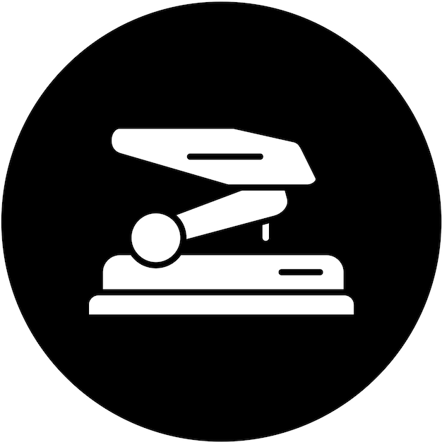 Diseño vectorial del estilo del icono de perforación del agujero