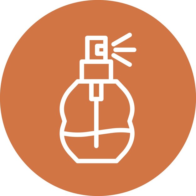 Diseño vectorial del estilo del icono del perfume