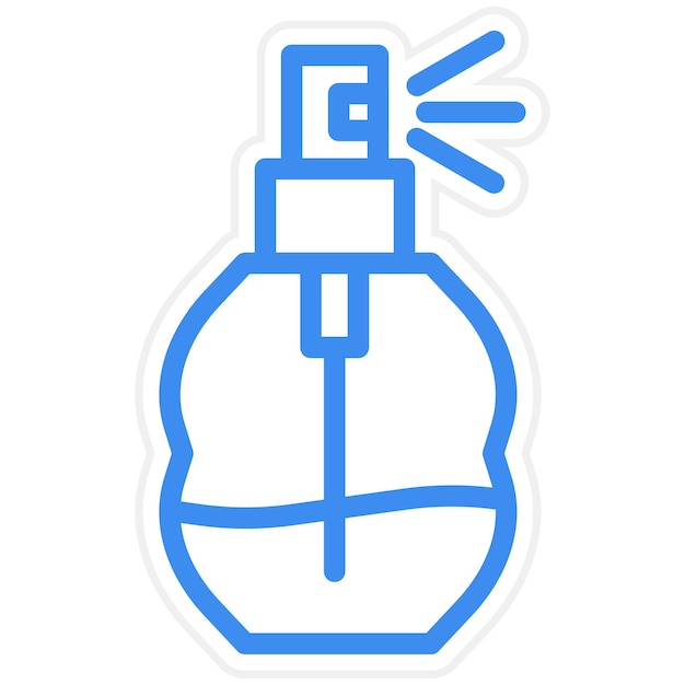 Diseño vectorial del estilo del icono del perfume