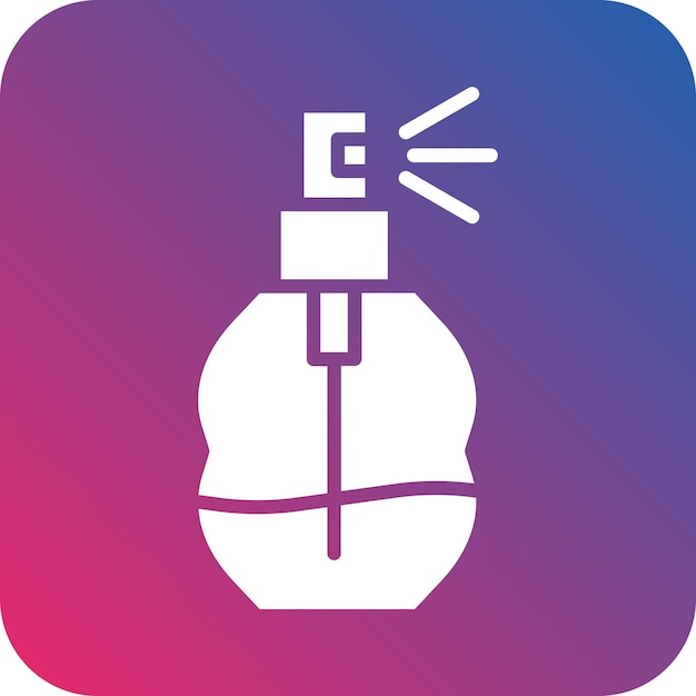 Diseño vectorial del estilo del icono del perfume