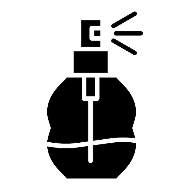 Diseño vectorial del estilo del icono del perfume