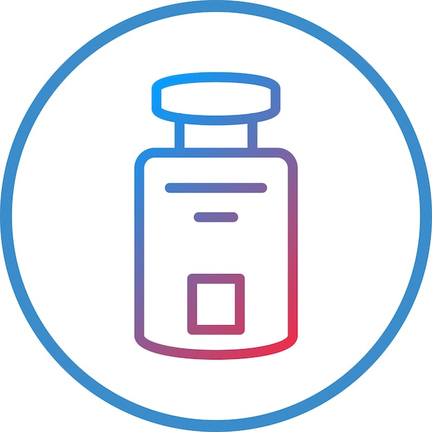 Diseño vectorial del estilo del icono del perfume