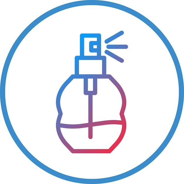 Diseño vectorial del estilo del icono del perfume