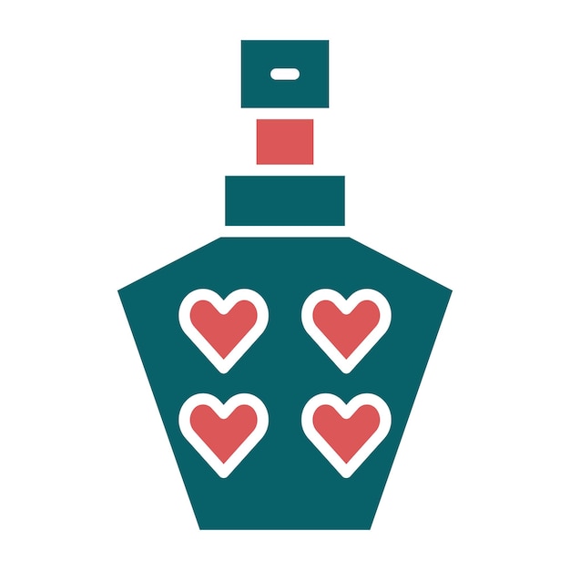 Diseño vectorial del estilo del icono del perfume
