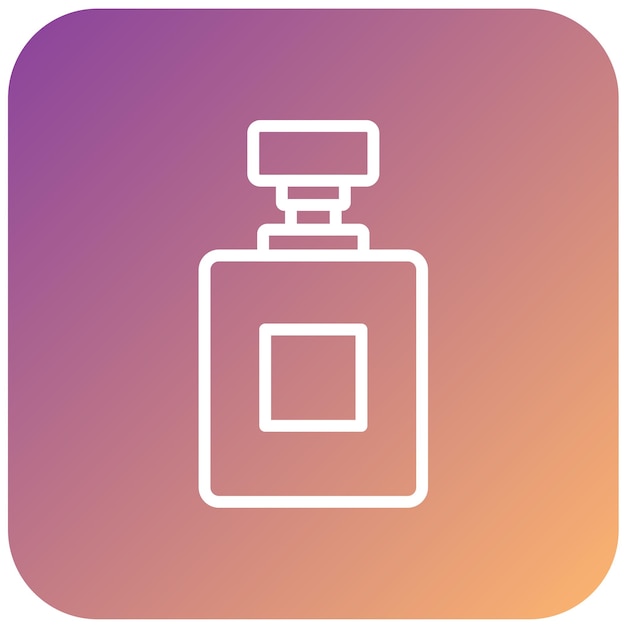 Diseño vectorial del estilo del icono del perfume