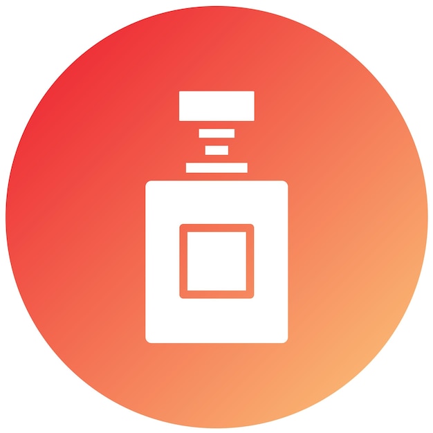 Diseño vectorial del estilo del icono del perfume