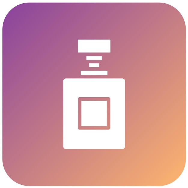 Diseño vectorial del estilo del icono del perfume