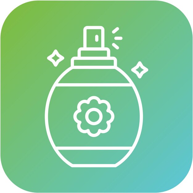 Diseño vectorial del estilo del icono del perfume