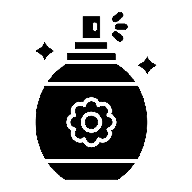 Diseño vectorial del estilo del icono del perfume
