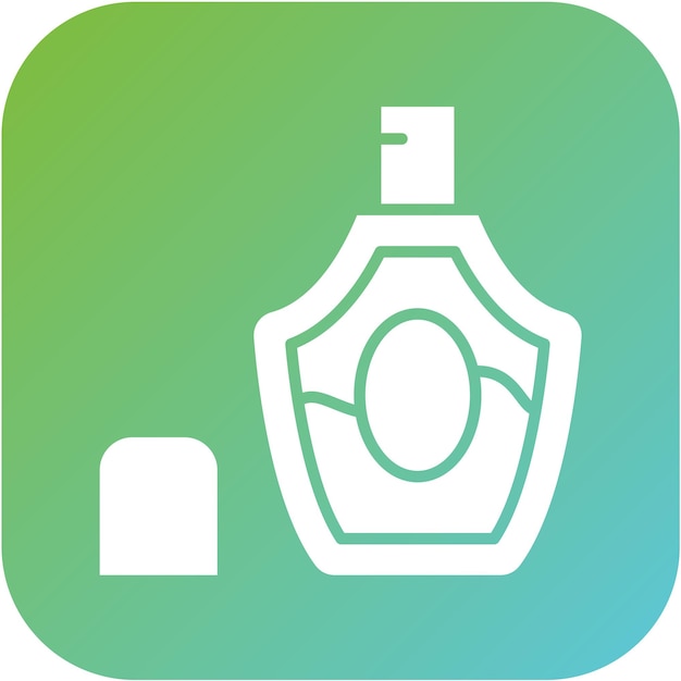Diseño vectorial del estilo del icono del perfume