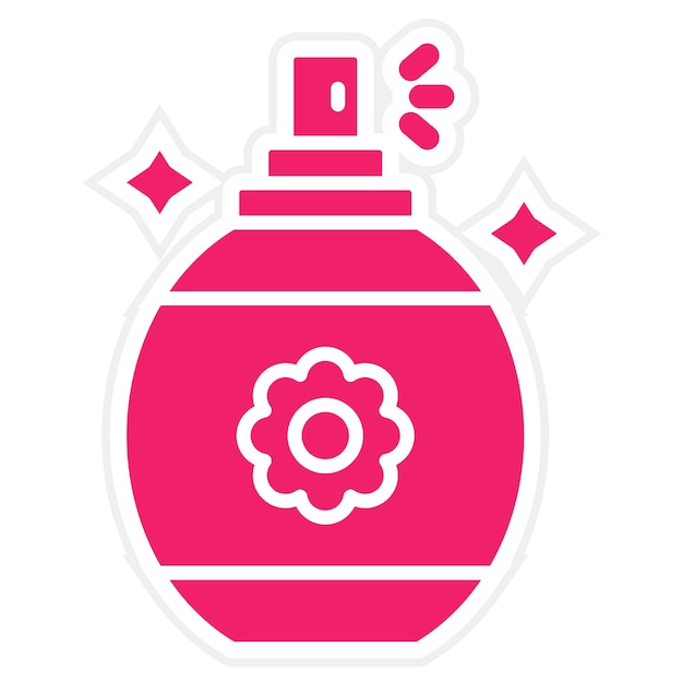 Diseño vectorial del estilo del icono del perfume