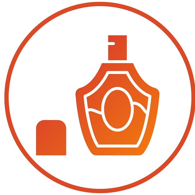 Diseño vectorial del estilo del icono del perfume