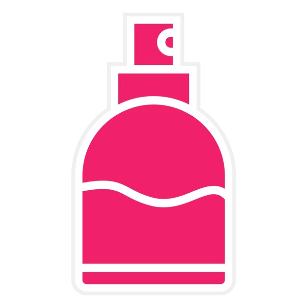 Diseño vectorial del estilo del icono del perfume